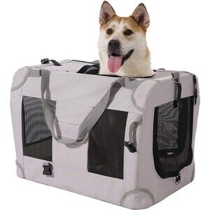 Cat Carrier Dog Crate Pet Carrier Cage Kennel Portable Collapsible with